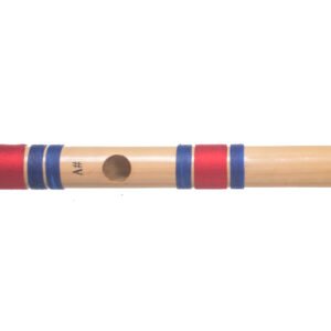 A SCALE SHARP BASE ASSAM BAMBOO FLUTE MUSICAL INSTRUMENT SIZE 21 INCH BANSURI WITH FLUTE COVER