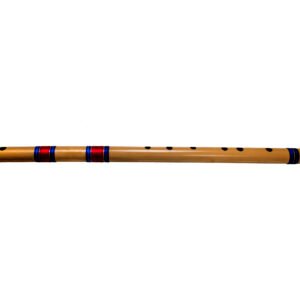 Flutes G scale sharp medium bamboo flute musical instrument (bansuri) 12.5inch with flute cover